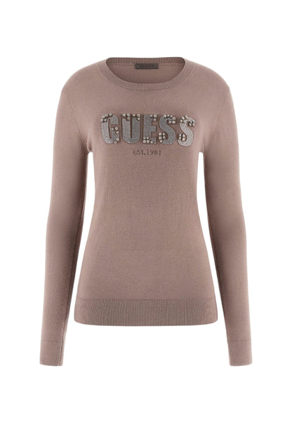 Maglione A Girocollo Donna Guess  Reyna Logo W5BR40Z2NQ2