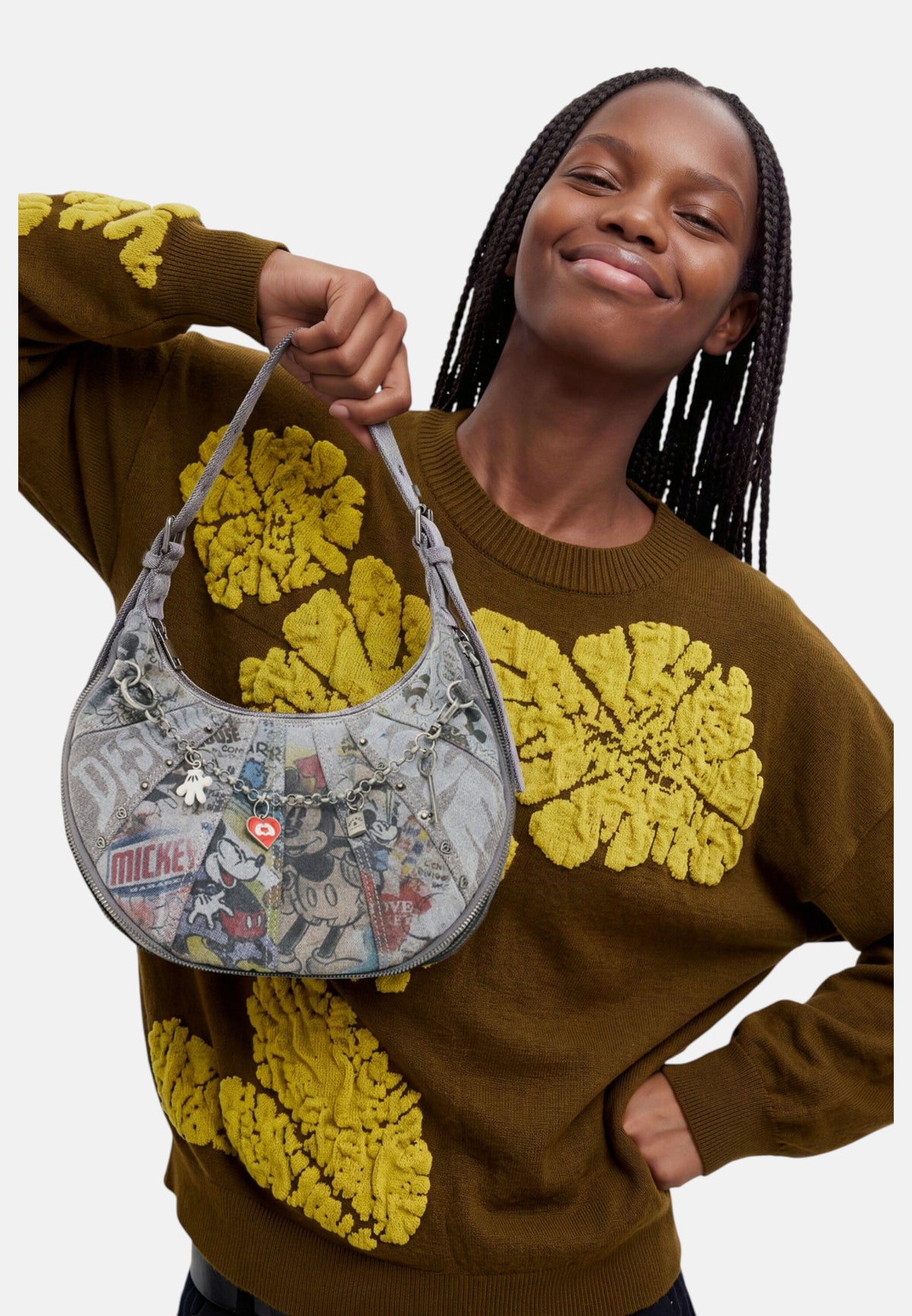 Borsa A Spalla Donna Desigual  Bag Mickey Alldenim Calgary 3.0 26WAXD22