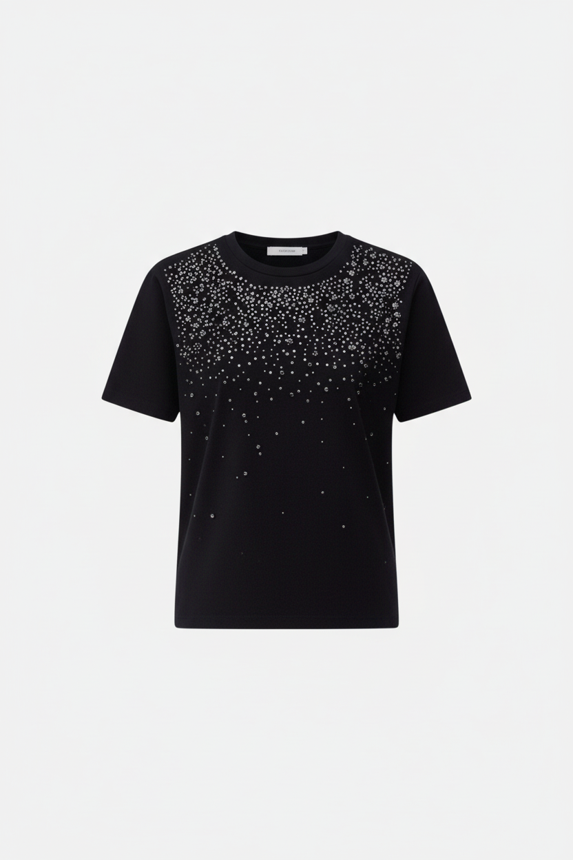 T-Shirt Manica Corta Donna Liu Jo Con Castoni  CA6193J3868