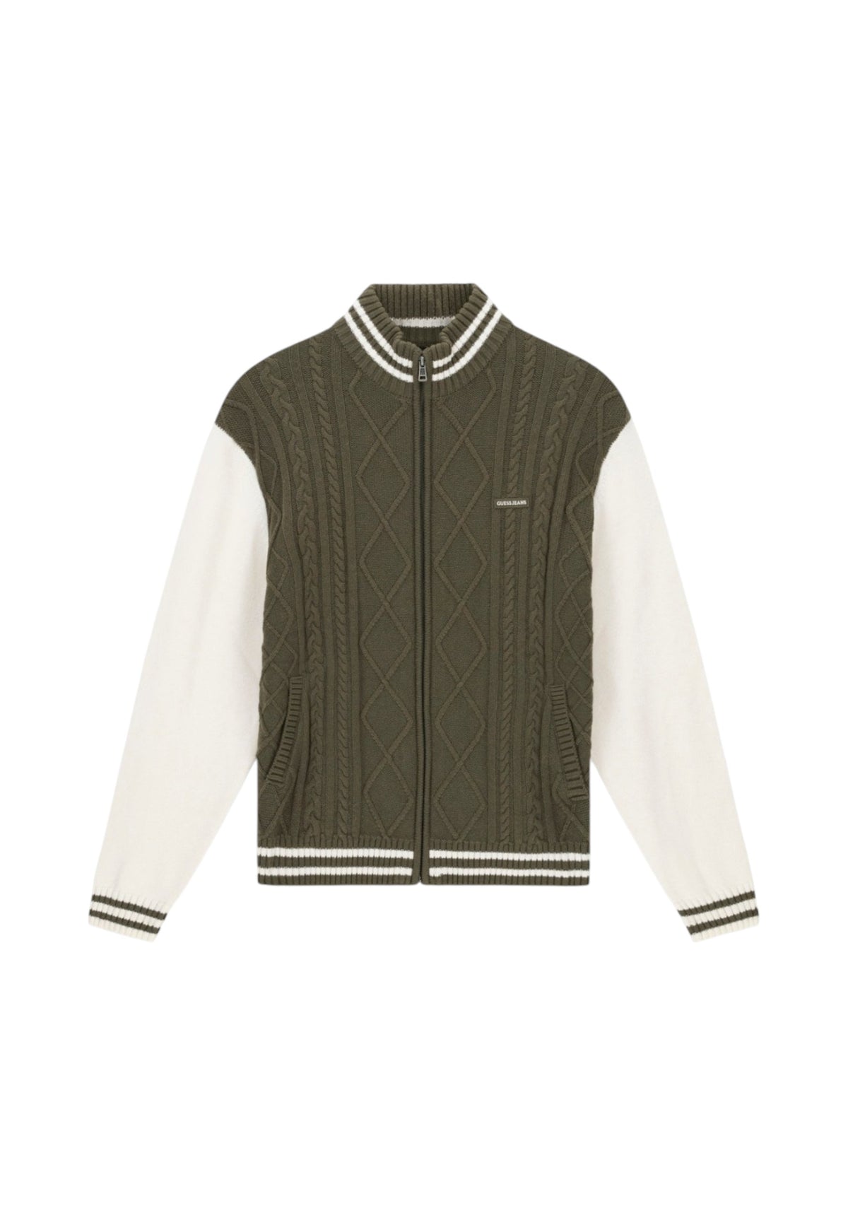 Giacca Bomber Uomo Guess In Maglia, Manica lunga, Zip intera Gj M6BR09Z1232