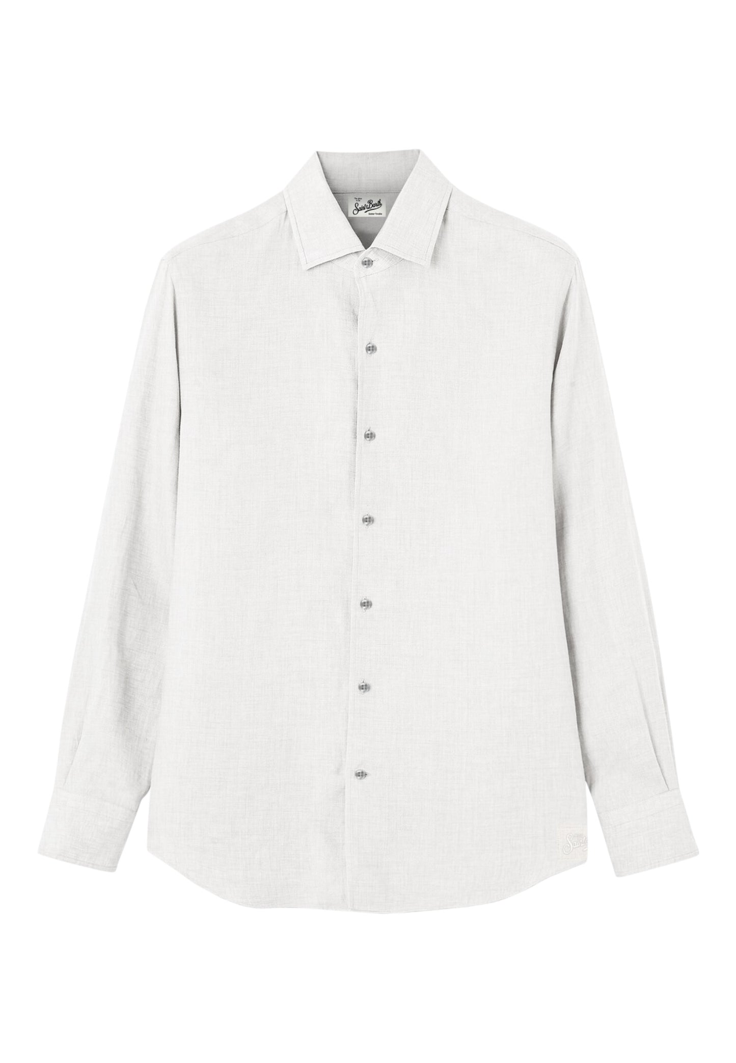 Camicia Manica lunga Uomo Mc2 Saint Barth In Lino Con Paramonture Interne Raphael RPH0001