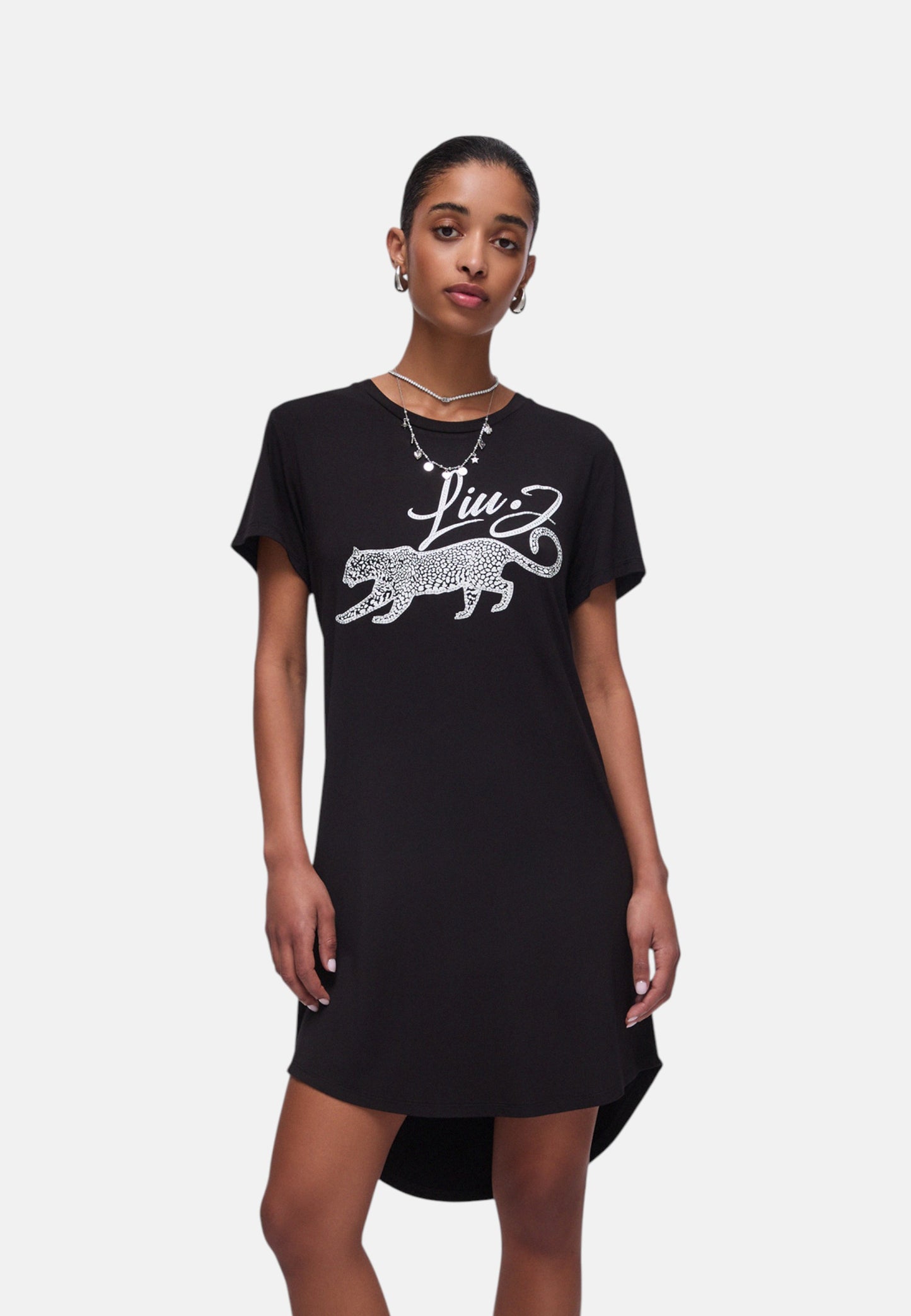 T-Shirt Manica Corta Donna Liu Jo Leopardo Eco Line VA6168JS360