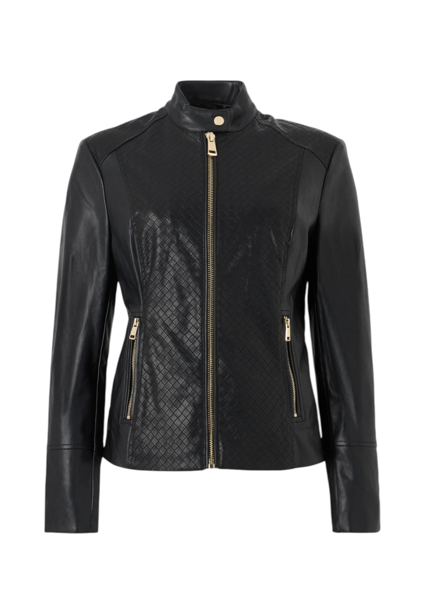 Giacca In Pelle Sintetica Donna Guess  Claudine Biker W6RL52WL850