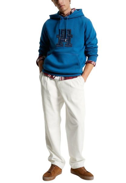 Felpa Con Cappuccio Uomo Tommy Hilfiger  Monogram Applique MW0MW32702