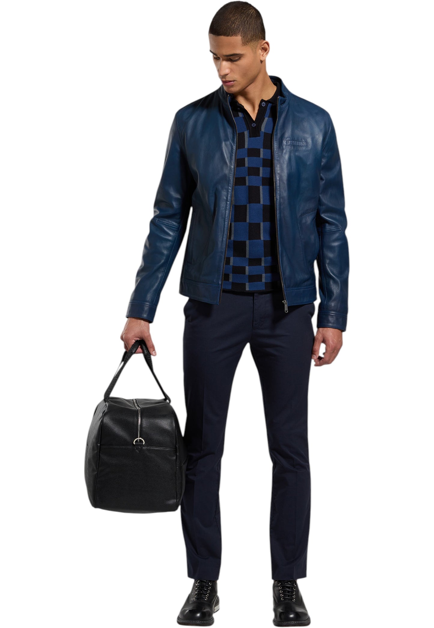Giacca In Pelle Uomo Bikkembergs Biker