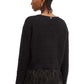 Maglione A Girocollo Donna Twinset Con Mix Punti E Piume  242TP3251