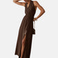 Vestito Lungo Donna Liu Jo In Lurex Con Spacco Eco Line CA6257JS006