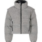 Piumino Corto Donna Pinko Tweed a quadri, maniche staccabili con zip, trasformabile in gilet, collo alto, tasche laterali con zip, polsini elasticizzati, imbottitura sintetica, coulisse al fondo Daboecia 107185A3G5