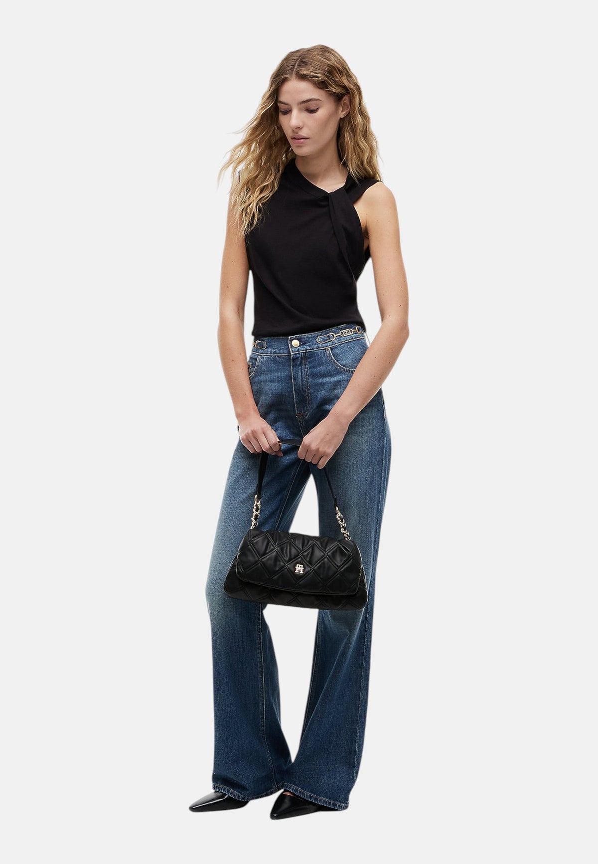 Borsa A Spalla Donna Tommy Hilfiger Shoulder Bag Th Feminine AW0AW18717