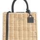 Borsa A Mano Donna Mc2 Saint Barth Straw Leather Shop Bag Mini SHBM0002