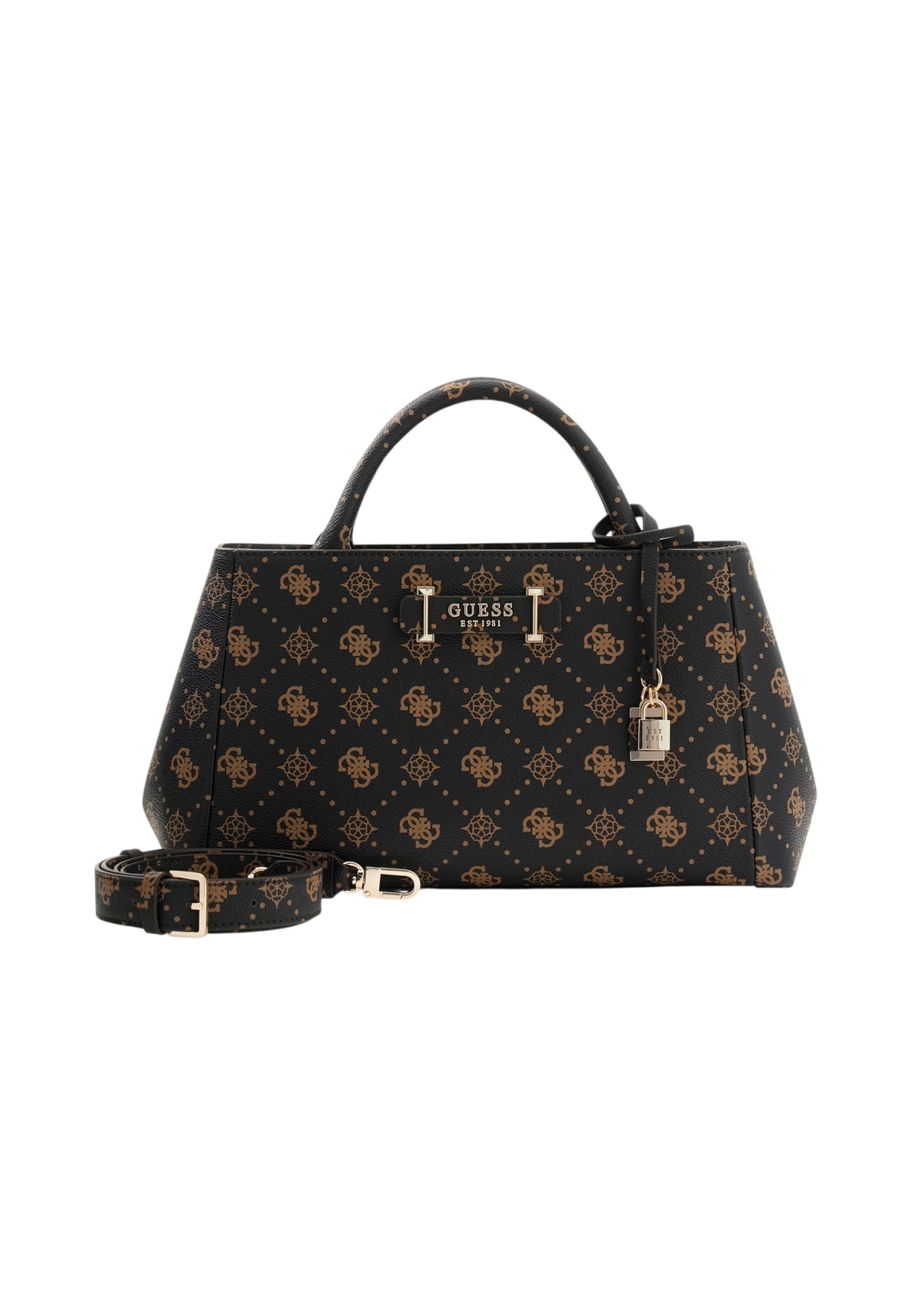 Borsa A Mano Donna Guess Logo Girlfriend Satchel Carrie Logo HWGP9898060