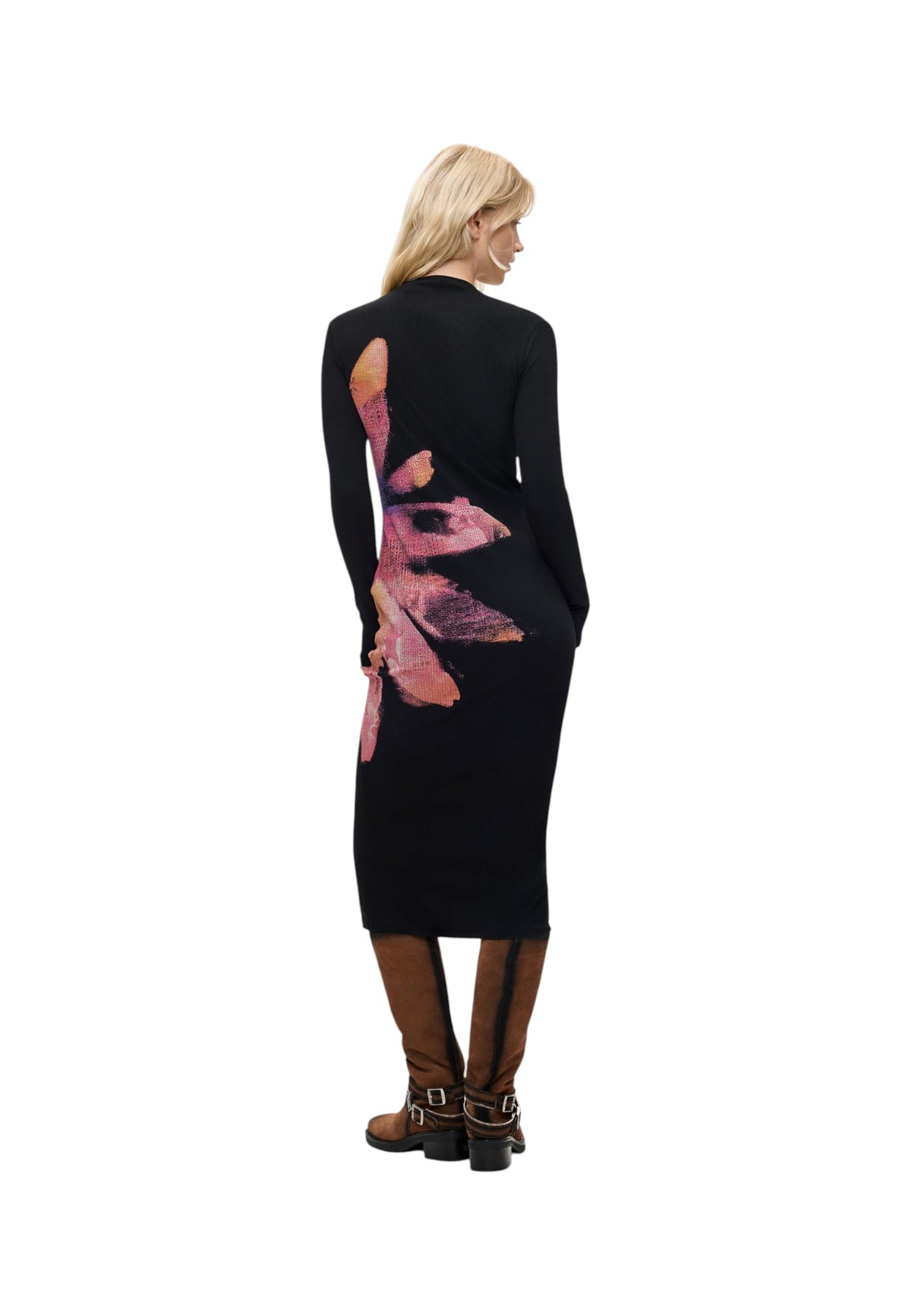 Vestito Midi Donna Desigual Motivo floreale, Fit regular, Manica lunga Sevilla 26WWVK25