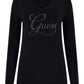 Maglia Scollo A V Donna Guess  Stephanie Logo W6RR50Z2NQ2