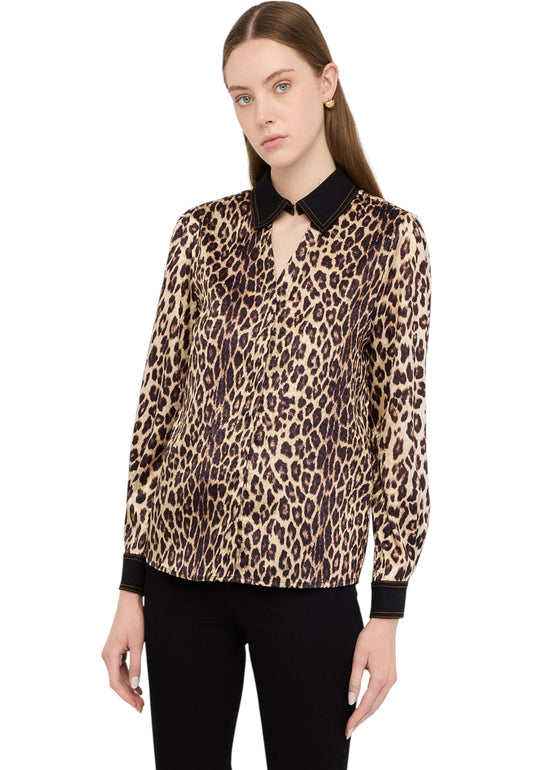 Camicia Manica lunga Donna Liu Jo Animalier  UF5210T082A