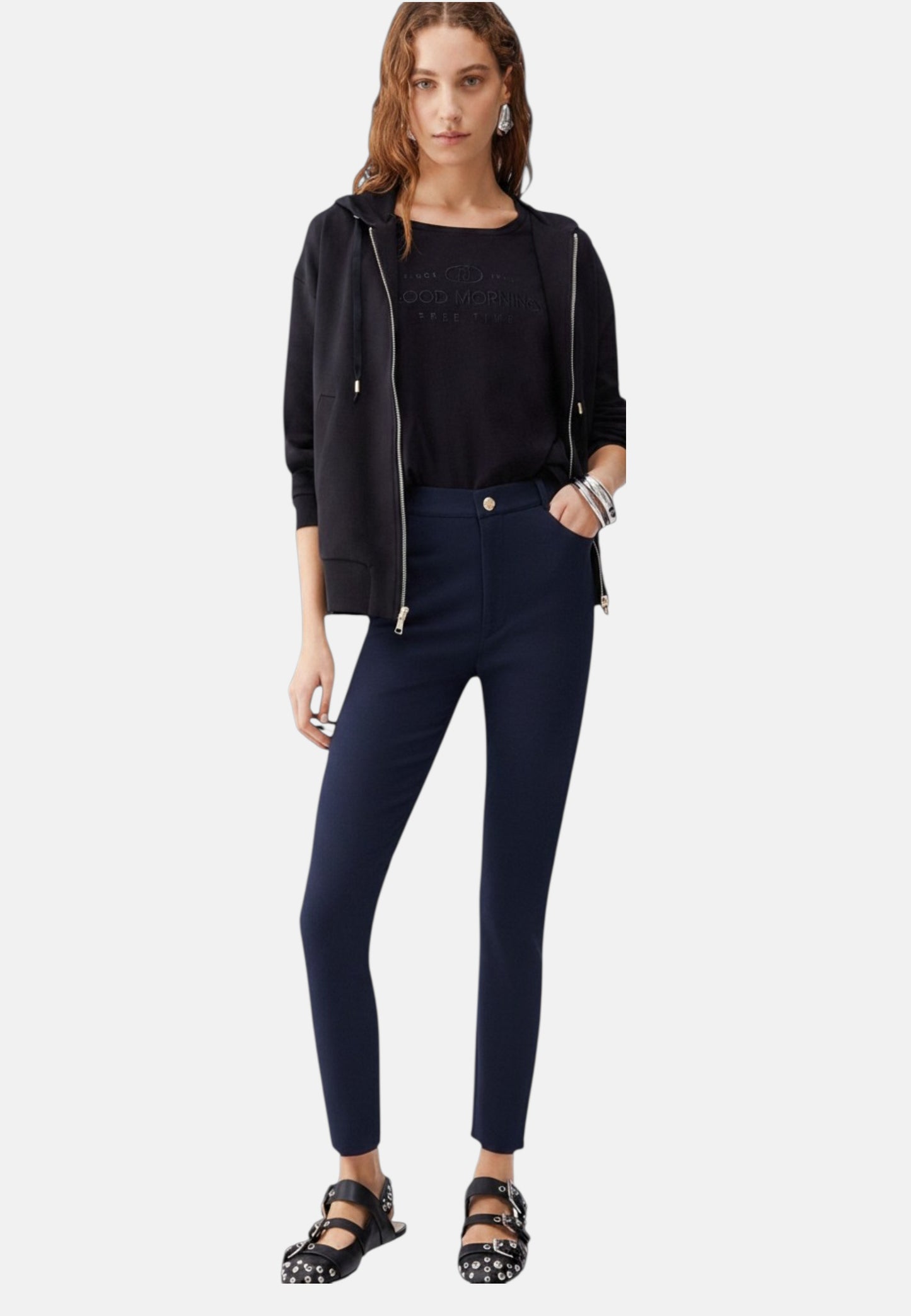 Pantaloni Skinny Fit Donna Liu Jo Jersey Eco Line TA6027JS182