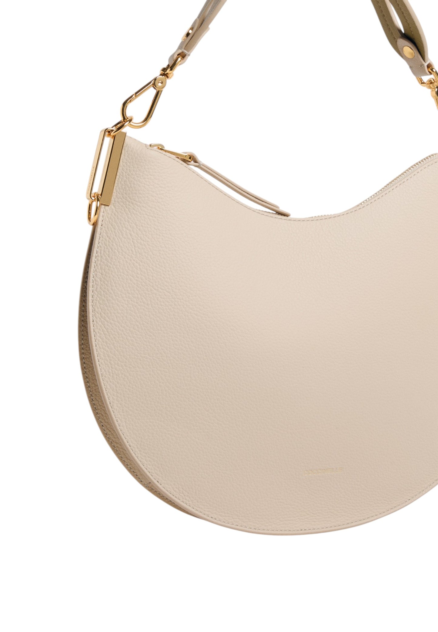 Borsa A Spalla Donna Coccinelle In Pelle Martellata Doppia Coccinelle Sunup Medium E1QKF130201