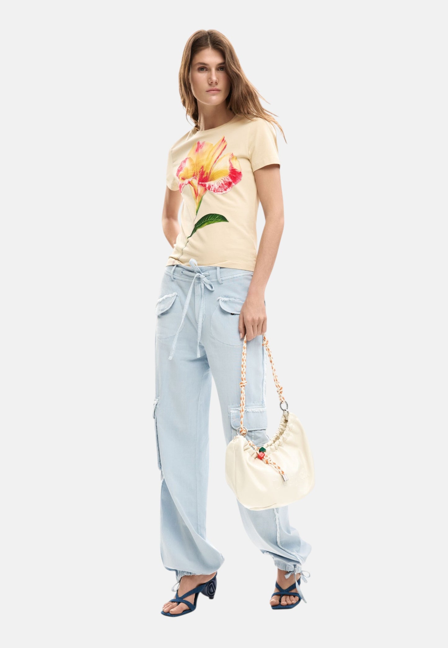 T-Shirt Manica Corta Donna Desigual  Estocolmo 26SWTK03