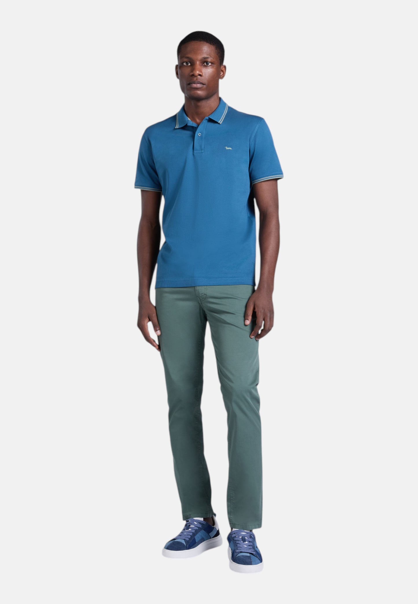 Polo Manica Corta Uomo Harmont & Blaine Con Righini A Contrasto  LNQ010021148