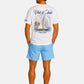T-Shirt Manica Corta Uomo Mc2 Saint Barth Stampa/Ricamo Fronte E Retro Club Voile Portland PRL0002