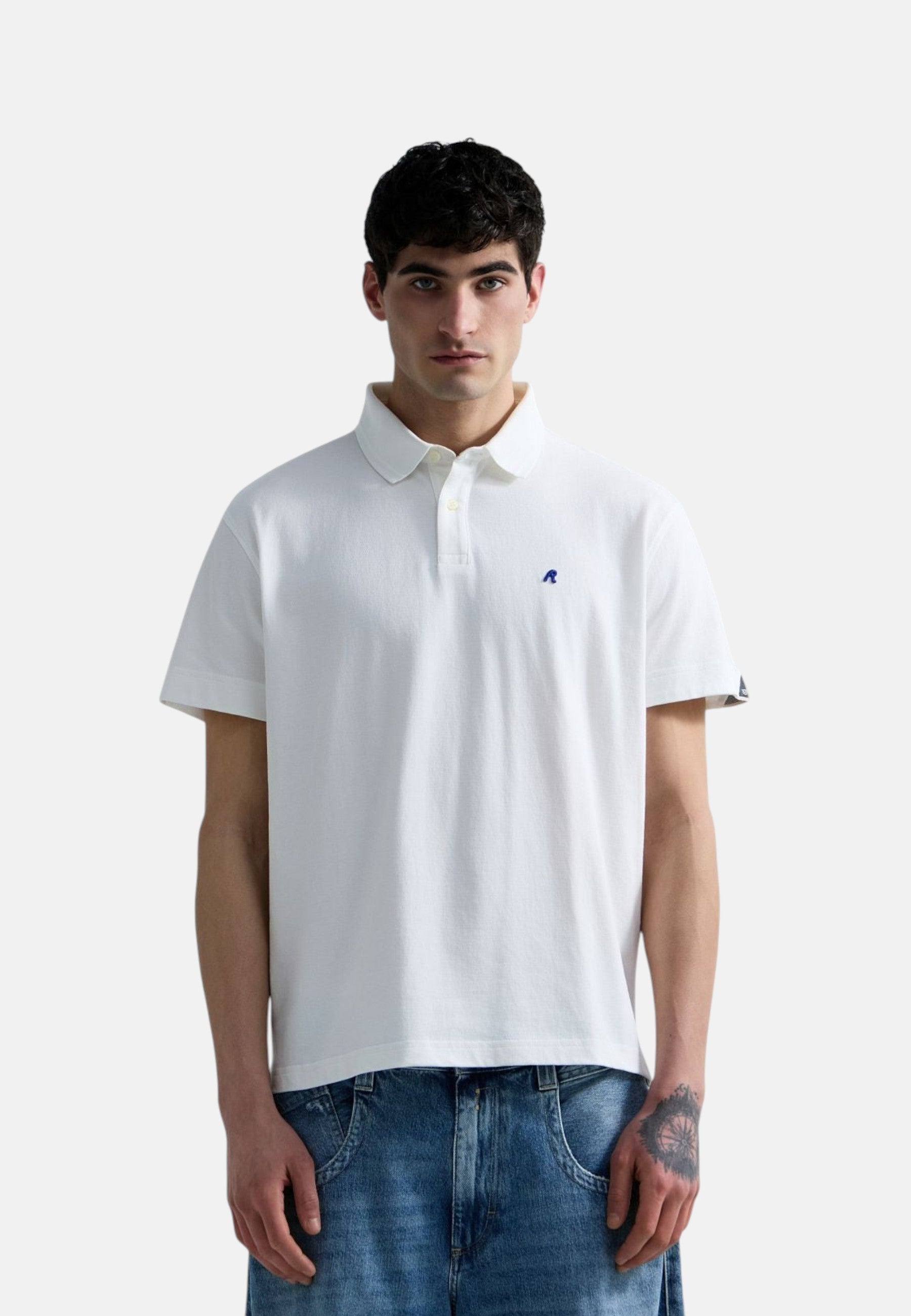 Polo Manica Corta Uomo Replay In Piquet Stretch Con Ricamo R  M3431 .000.21868