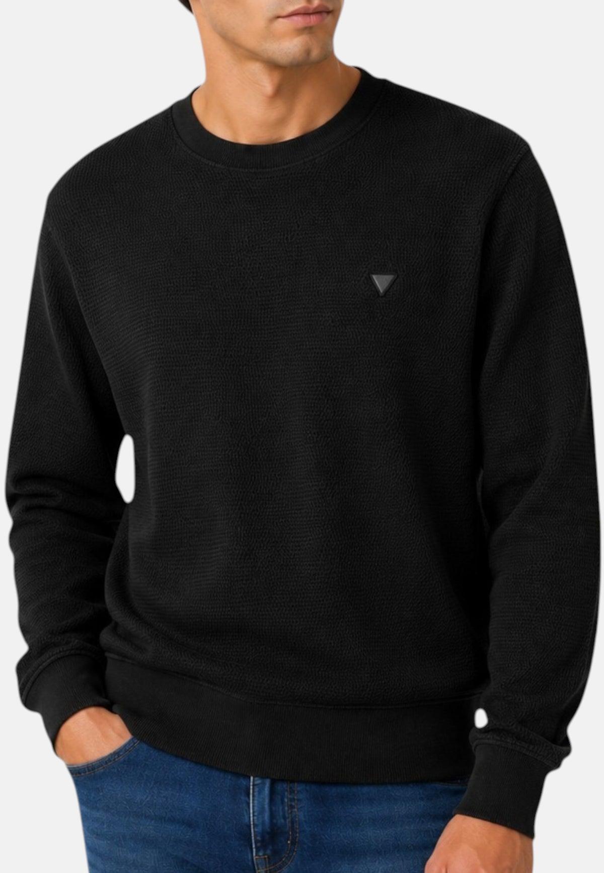 Felpa A Girocollo Uomo Guess  Textured M6YQ24K4245