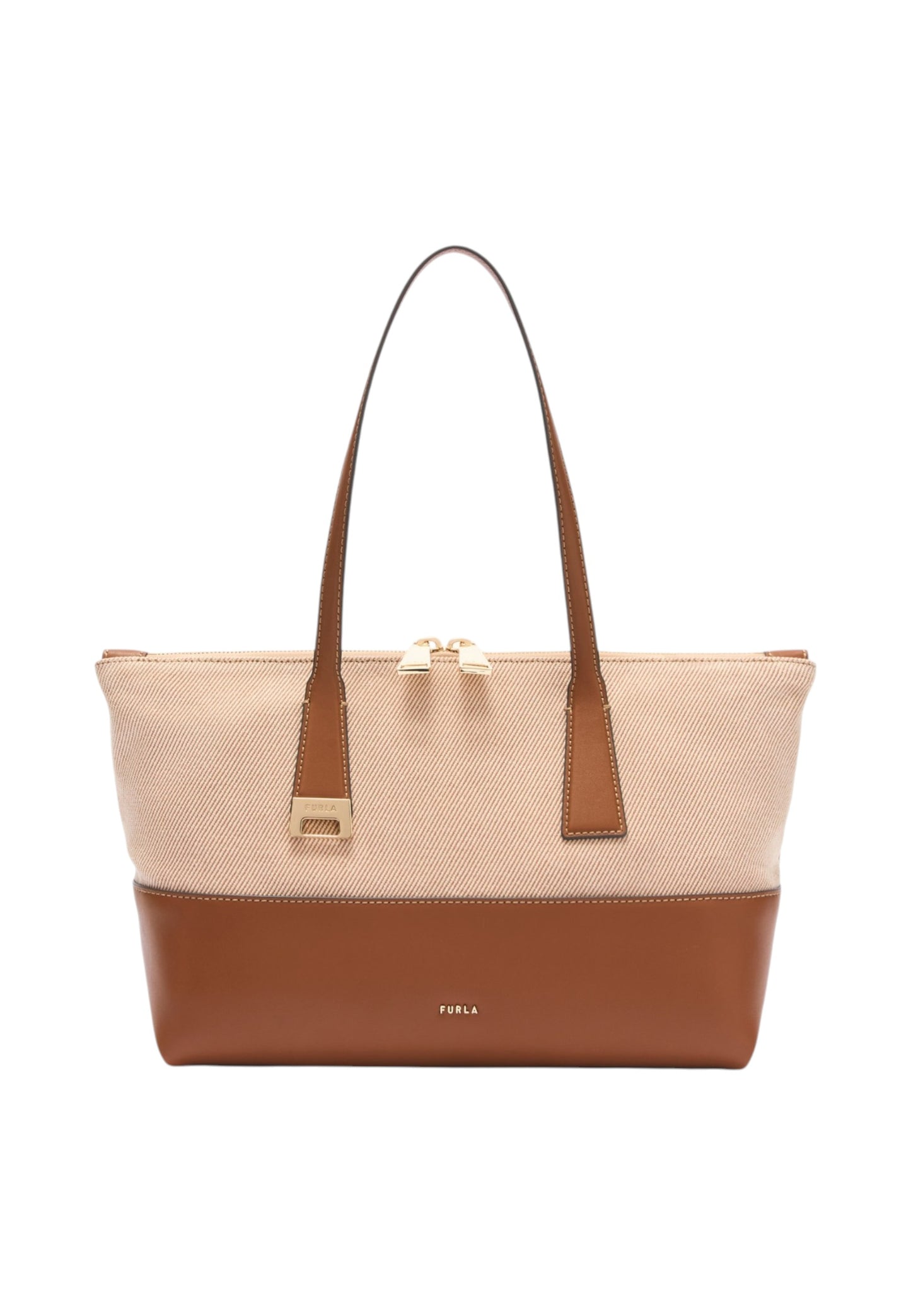 Borsa A Spalla Donna Furla Tote Medium Tessuto Canvas Furla Olivia WB01977BX3542