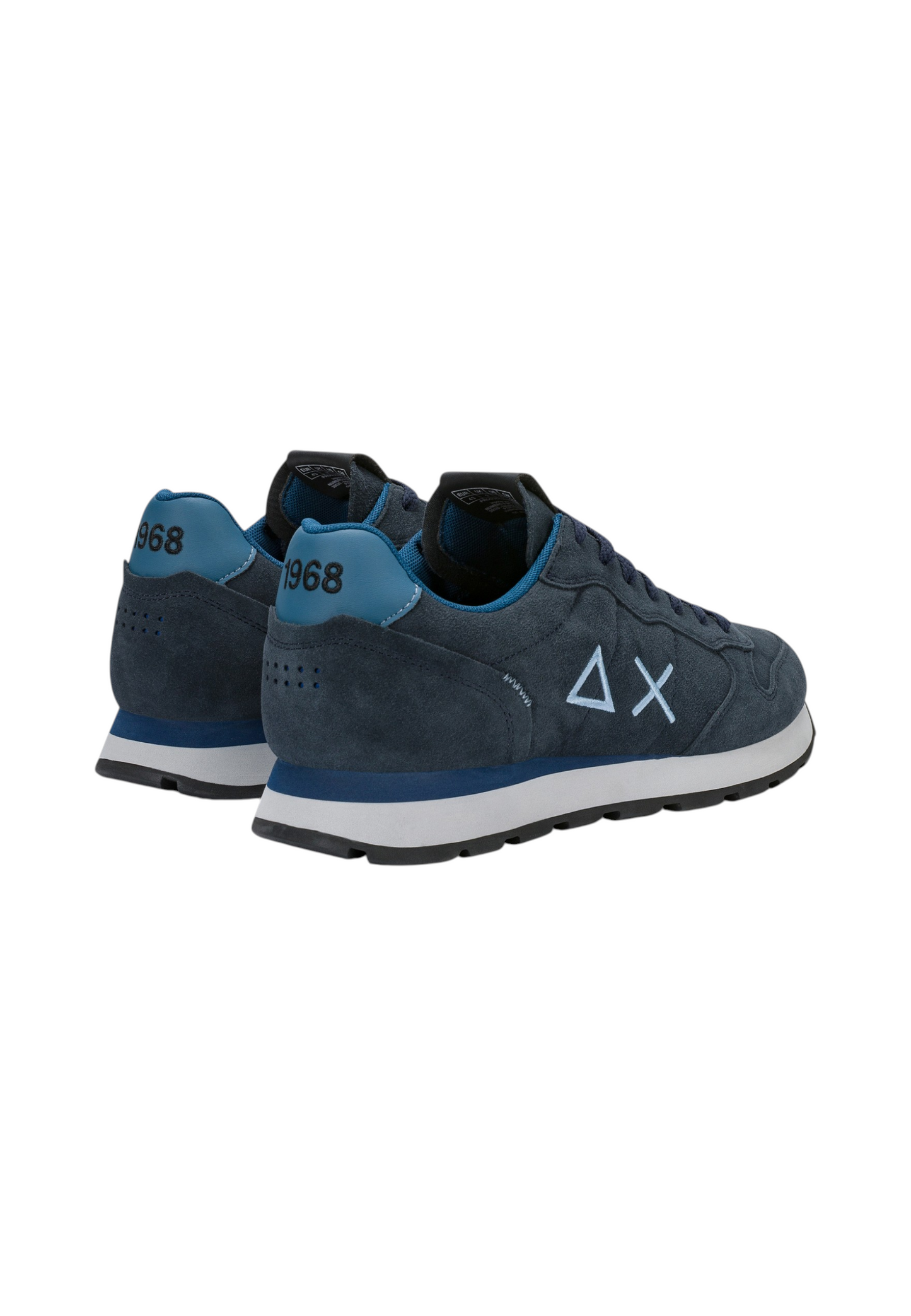 Sneakers Basse Uomo Sun68 Stile Running, Suede, Logo Ricamato Tom Suede Z46106