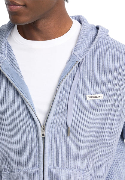 Cardigan  Uomo Guess Con Zip E Cappuccio Gj M5YR20Z3P41
