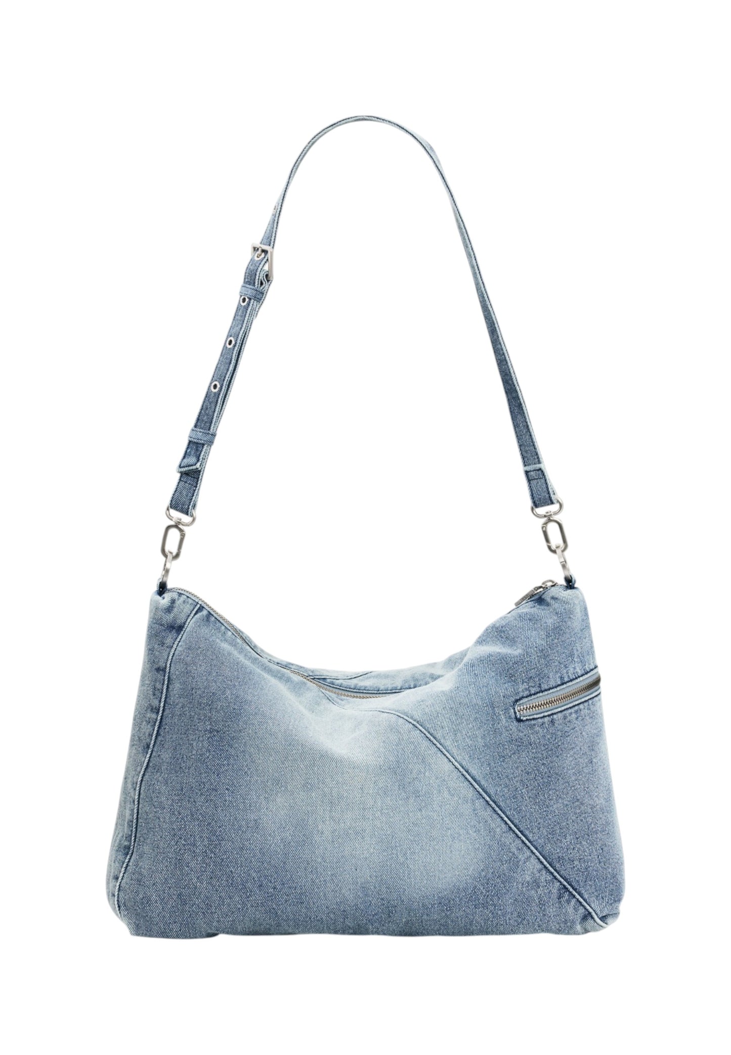 Borsa A Spalla Donna Desigual  Bag Half Logo Denim Leiria 2.0 26SAXD27