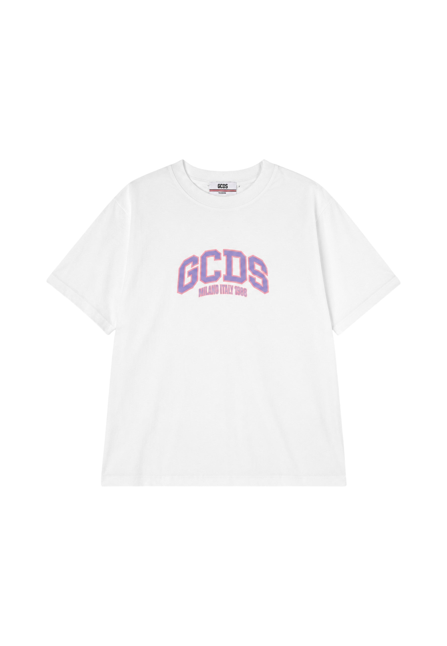 T-Shirt Manica Corta Donna Gcds Over Fit Logo Lounge C1WEQC047J104