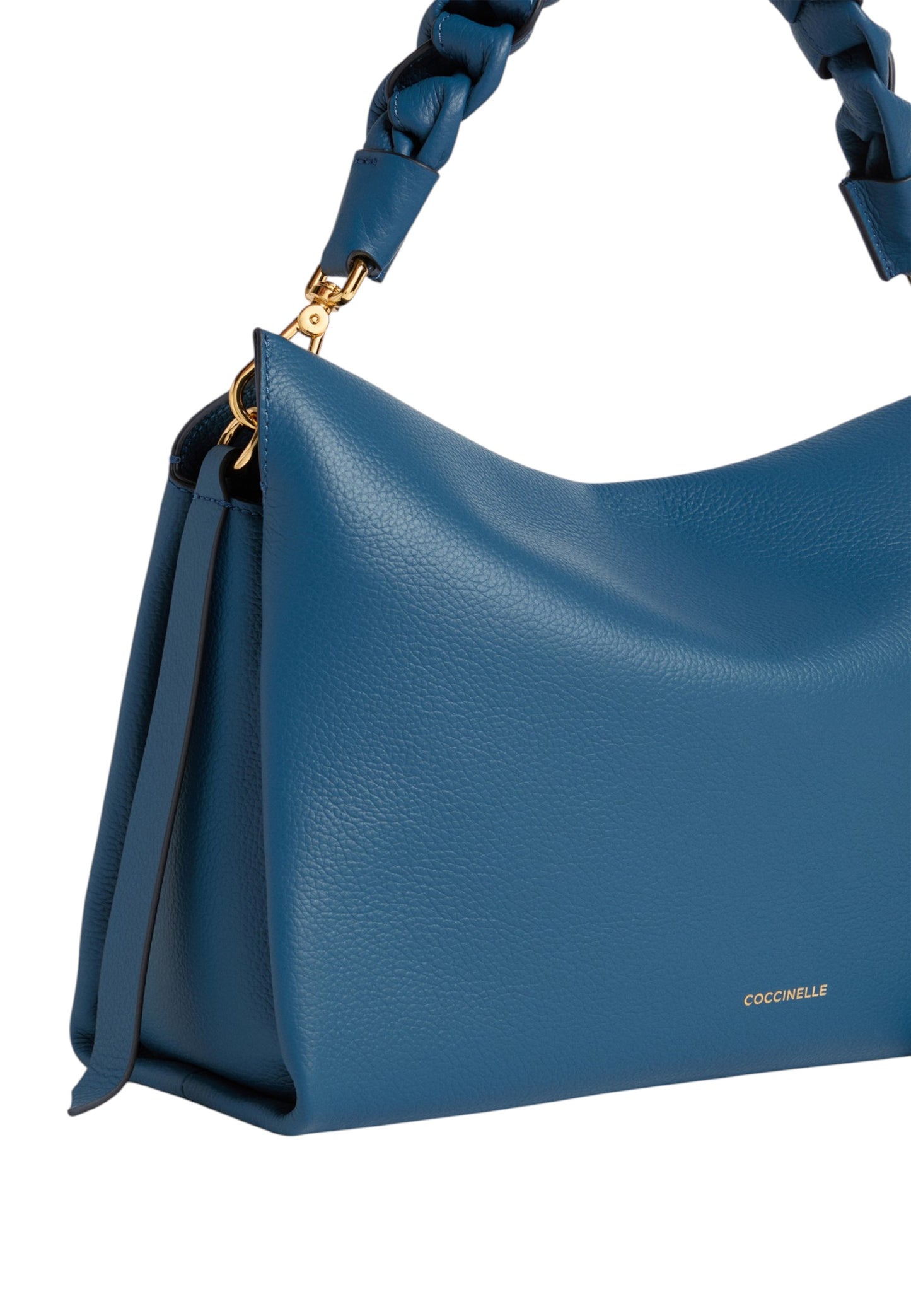 Borsa A Spalla Donna Coccinelle In Pelle Martellata Doppia Boheme Medium E1M50190201