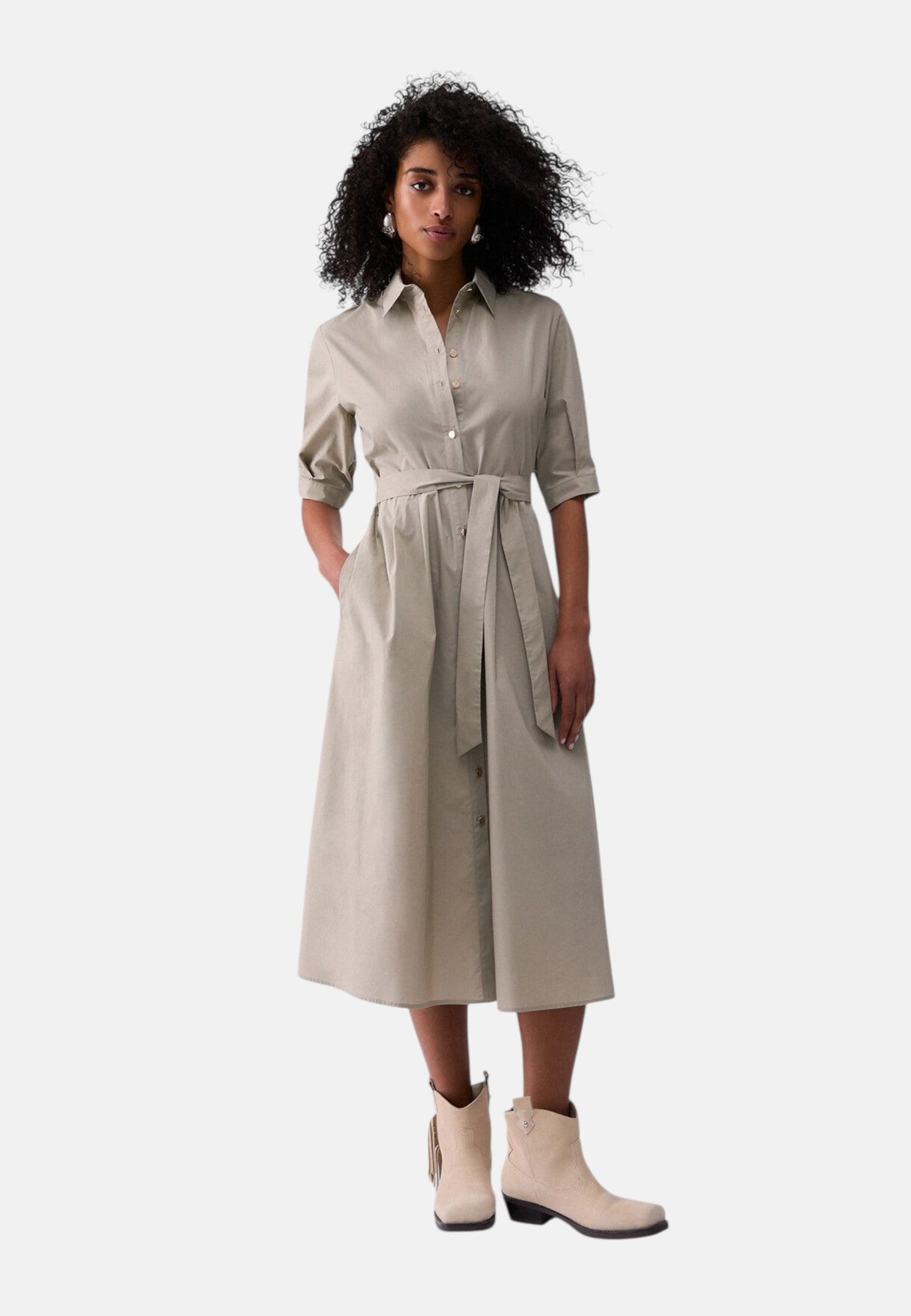 Vestito Midi Donna Liu Jo In Popeline Linea 3.0 WA6349T4853