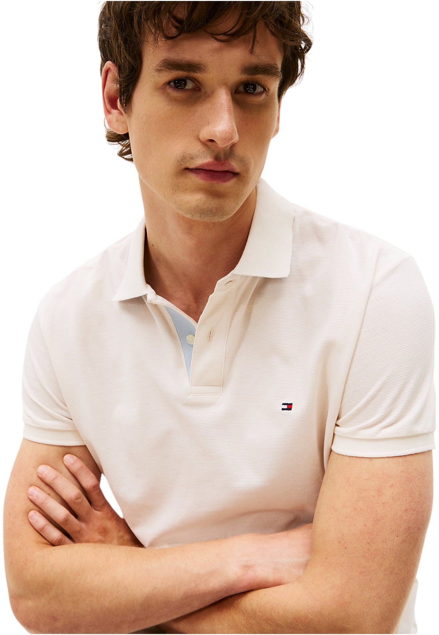 Polo Manica Corta Uomo Tommy Hilfiger  Mb Contrast Collar MW0MW39563