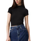 T-Shirt Manica Corta Donna Calvin klein Jeans  Warm Texture Rib Moc