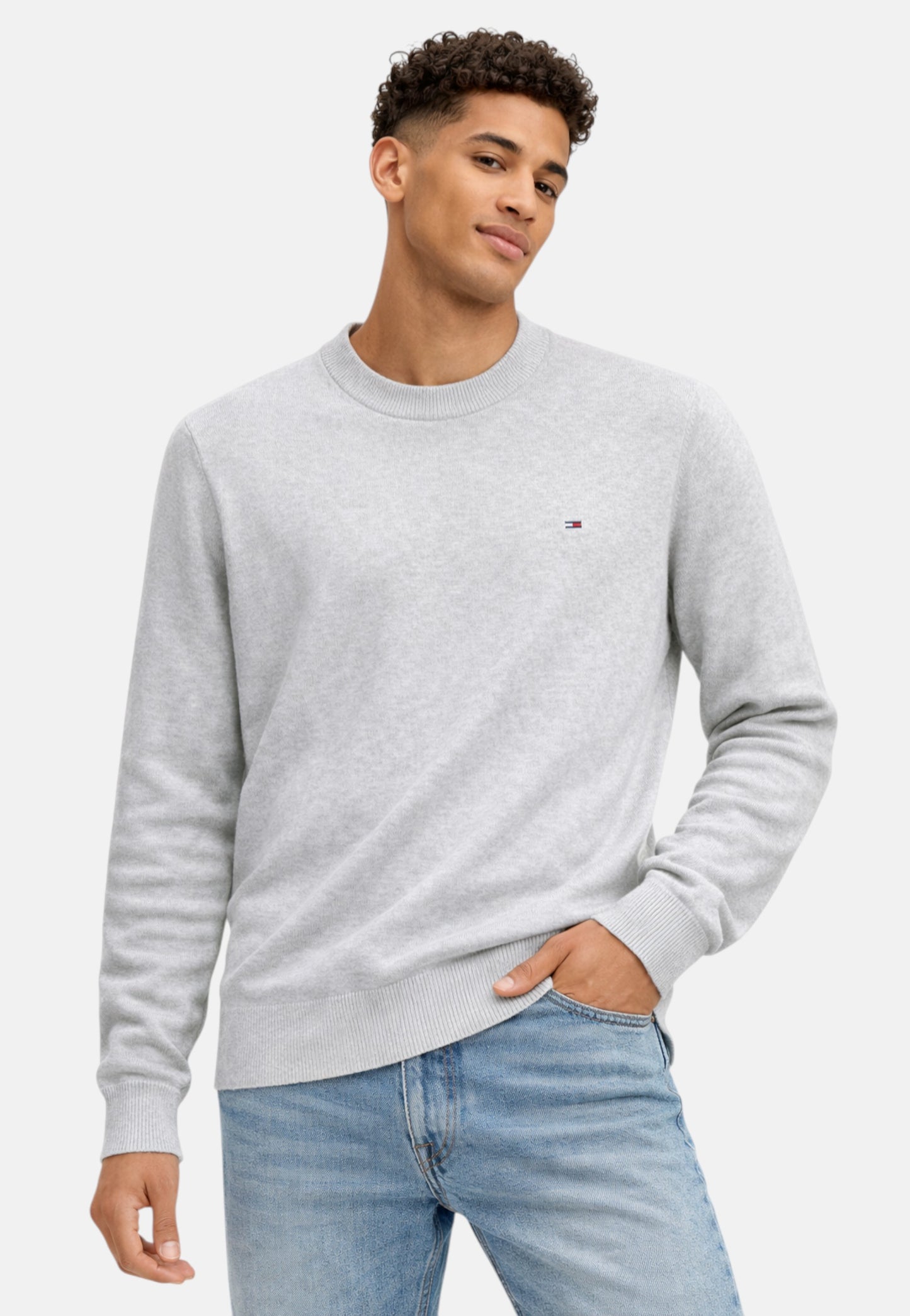 Maglione A Girocollo Uomo Tommy Jeans  Tjm Slim Ess Light DM0DM22853