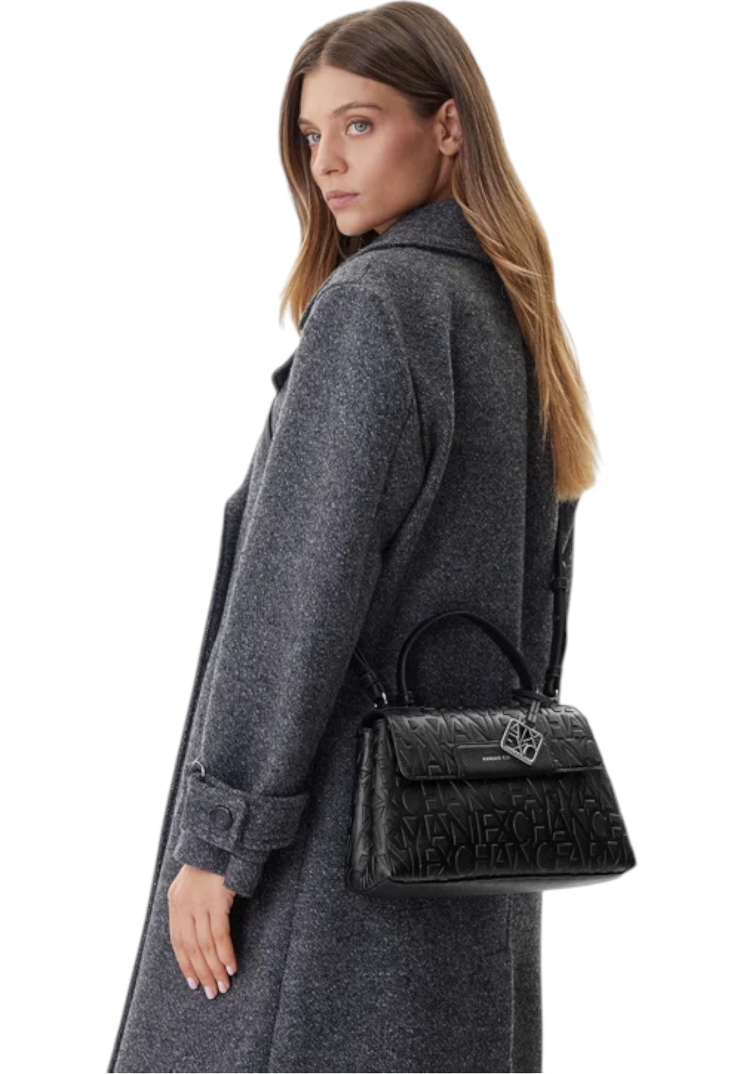 Borsa A Mano Donna Armani Exchange Con logo Allover  XW001223AF15774