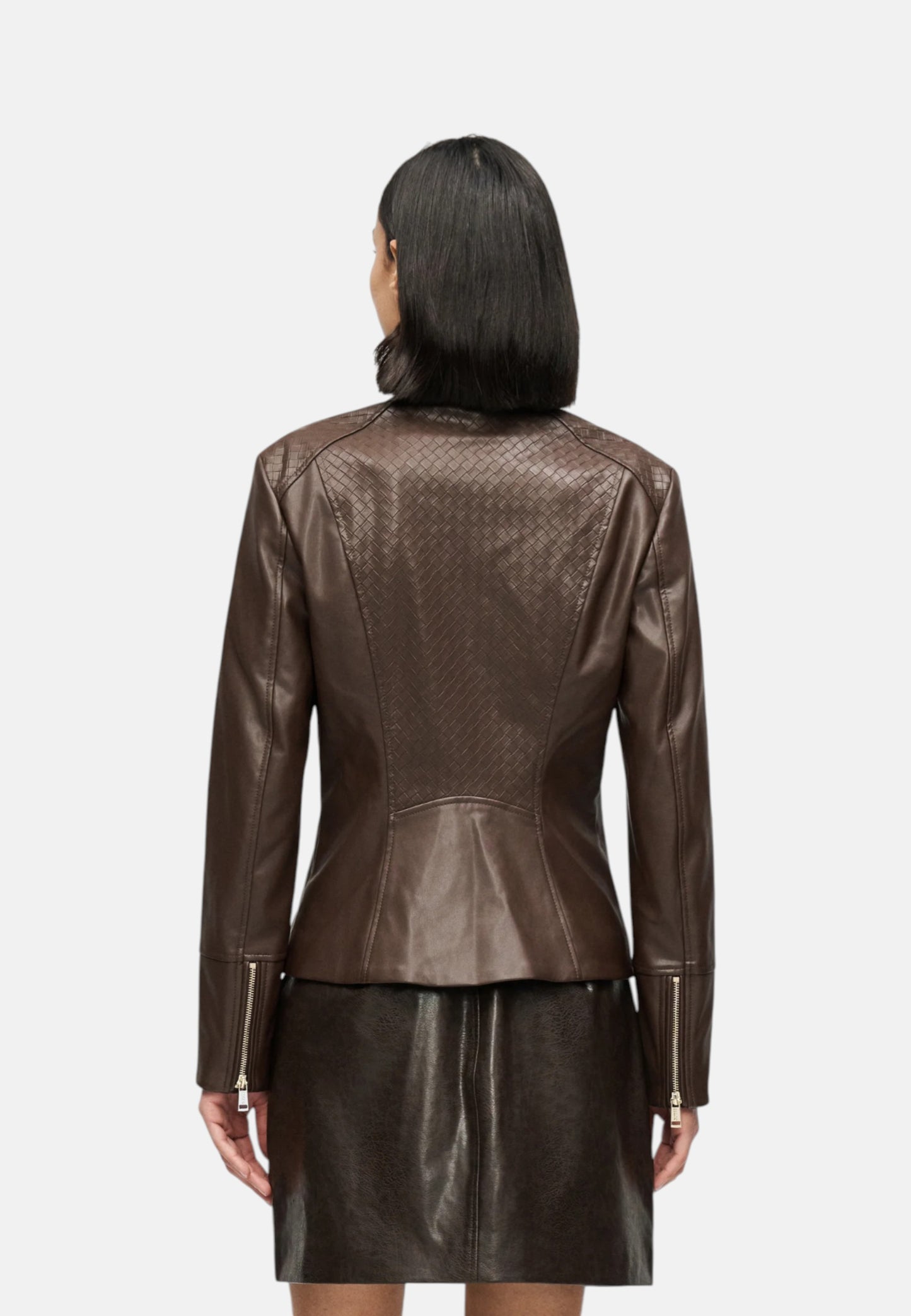 Giacca In Pelle Sintetica Donna Guess  Claudine Biker W6RL52WL850
