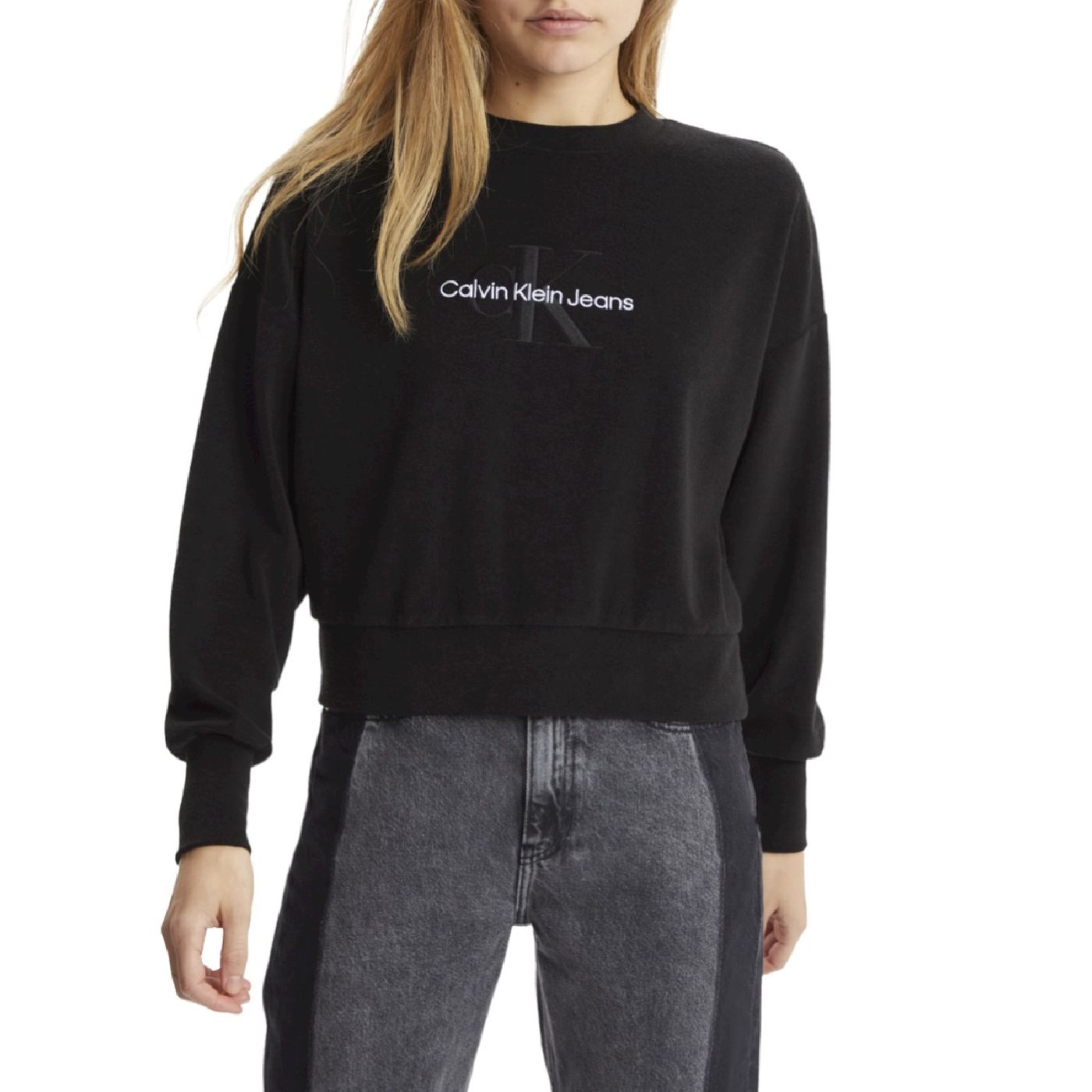 Felpa A Girocollo Donna Calvin klein Jeans   J20J218991