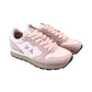 Sneakers Basse Donna Sun68 Stile Running, Nylon E Suede, Logo Ricamato Ally Solid Z46201