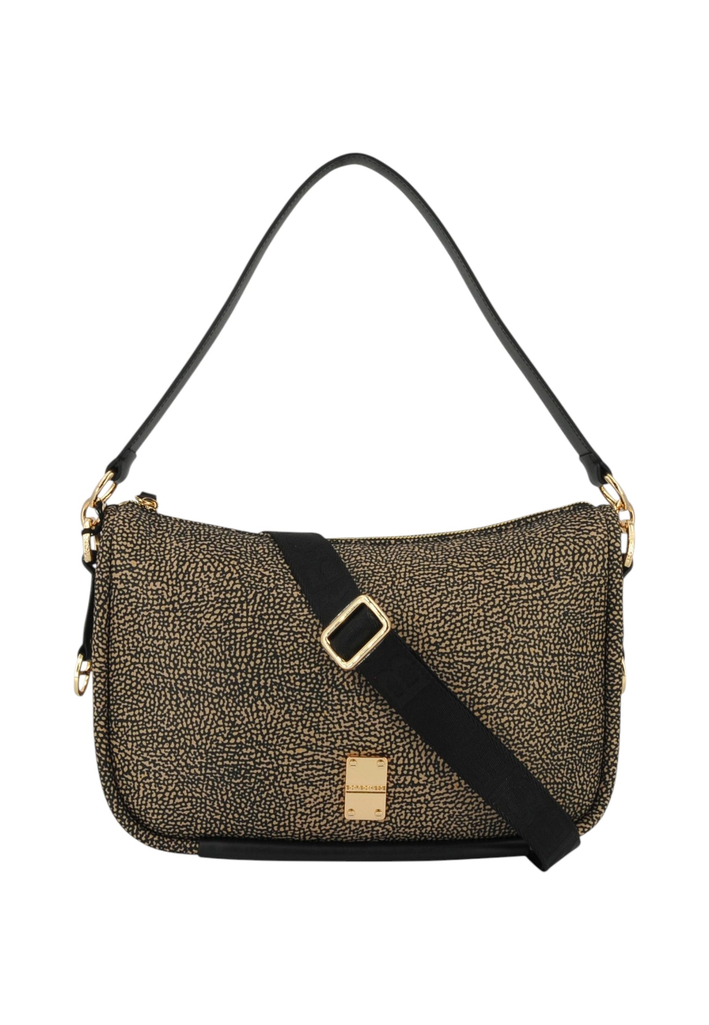 Borsa A Spalla Donna Borbonese Hobo Medium Con Tracolla Cahier 91010118I15