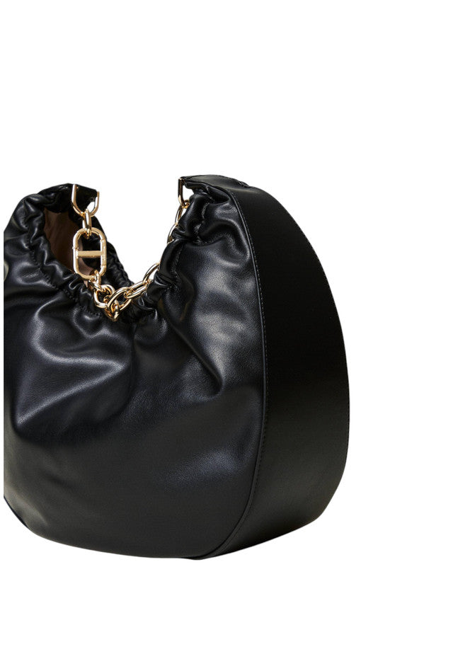 Borsa A Spalla Donna Twinset Hobo Media Con Arricciatura E Oval T Croissant 242TB7221