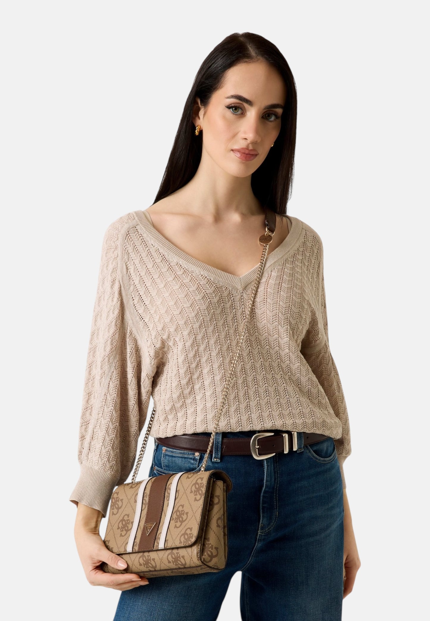 Borsa A Tracolla Donna Guess Convertible Xbody Flap Noelle Ii HWSS9672210