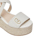Sandali Con Zeppa Donna Liu Jo In Pelle Di Vitello Cuoio Bali 01 SA6083P0102