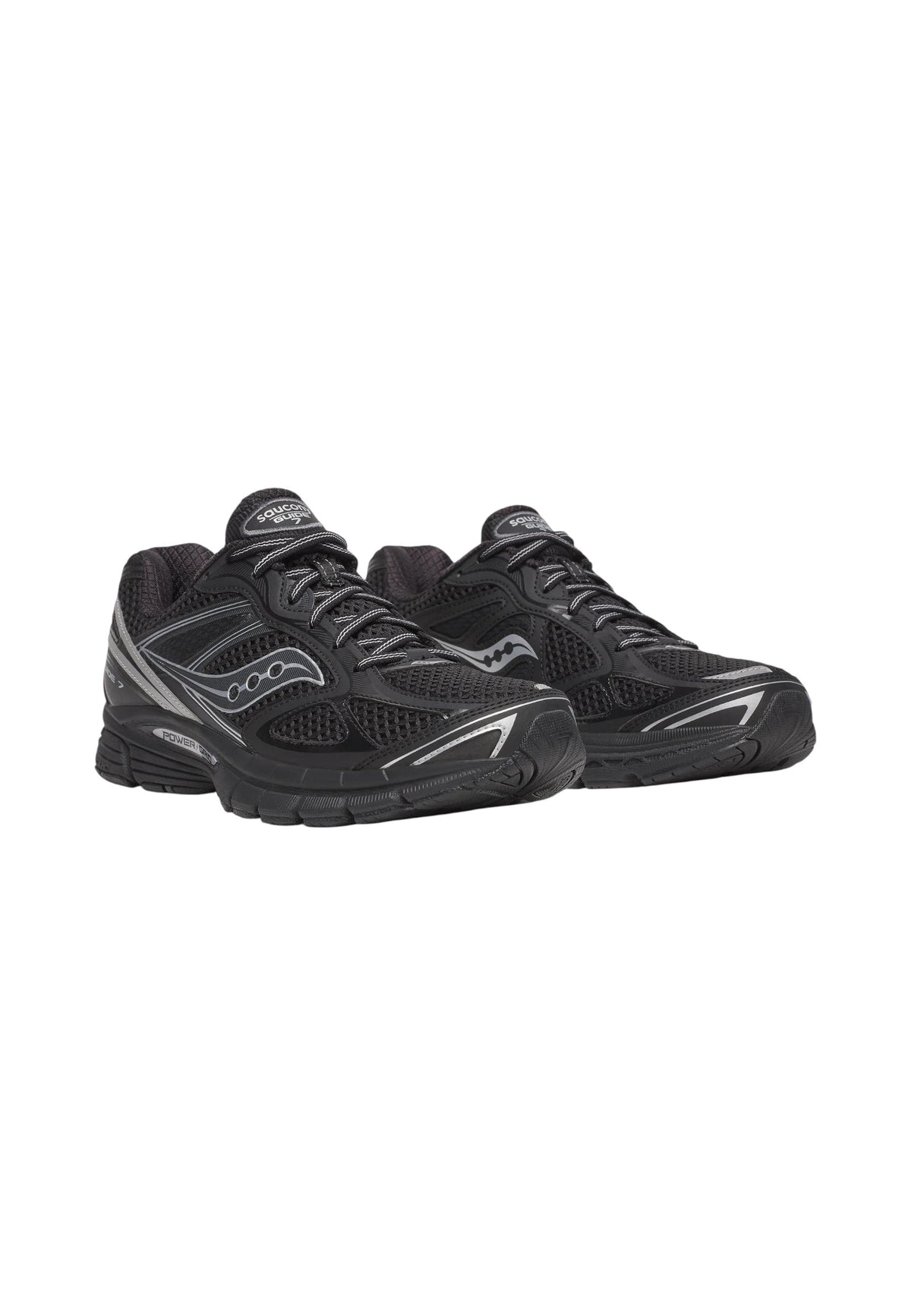Sneakers Basse Uomo Saucony Chiusura con lacci, Tomaia in mesh traspirante, Tecnologia Power Grid, Dettagli riflettenti, Struttura leggera e ammortizzata Progrid Guide 7 S70936