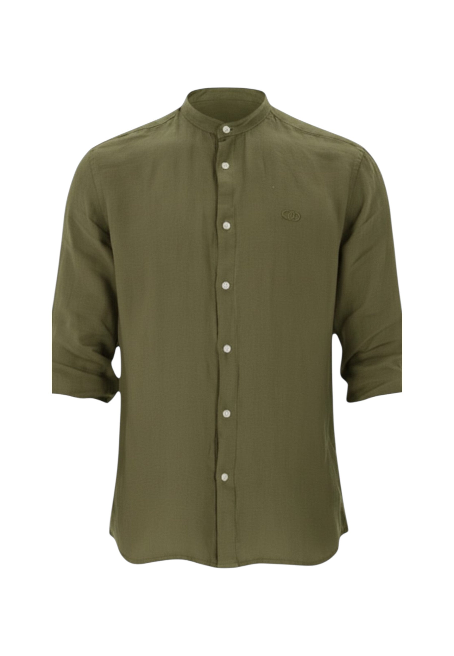 Camicia Manica lunga Uomo Liu Jo Collo Coreana In Lino  QA6205T4359