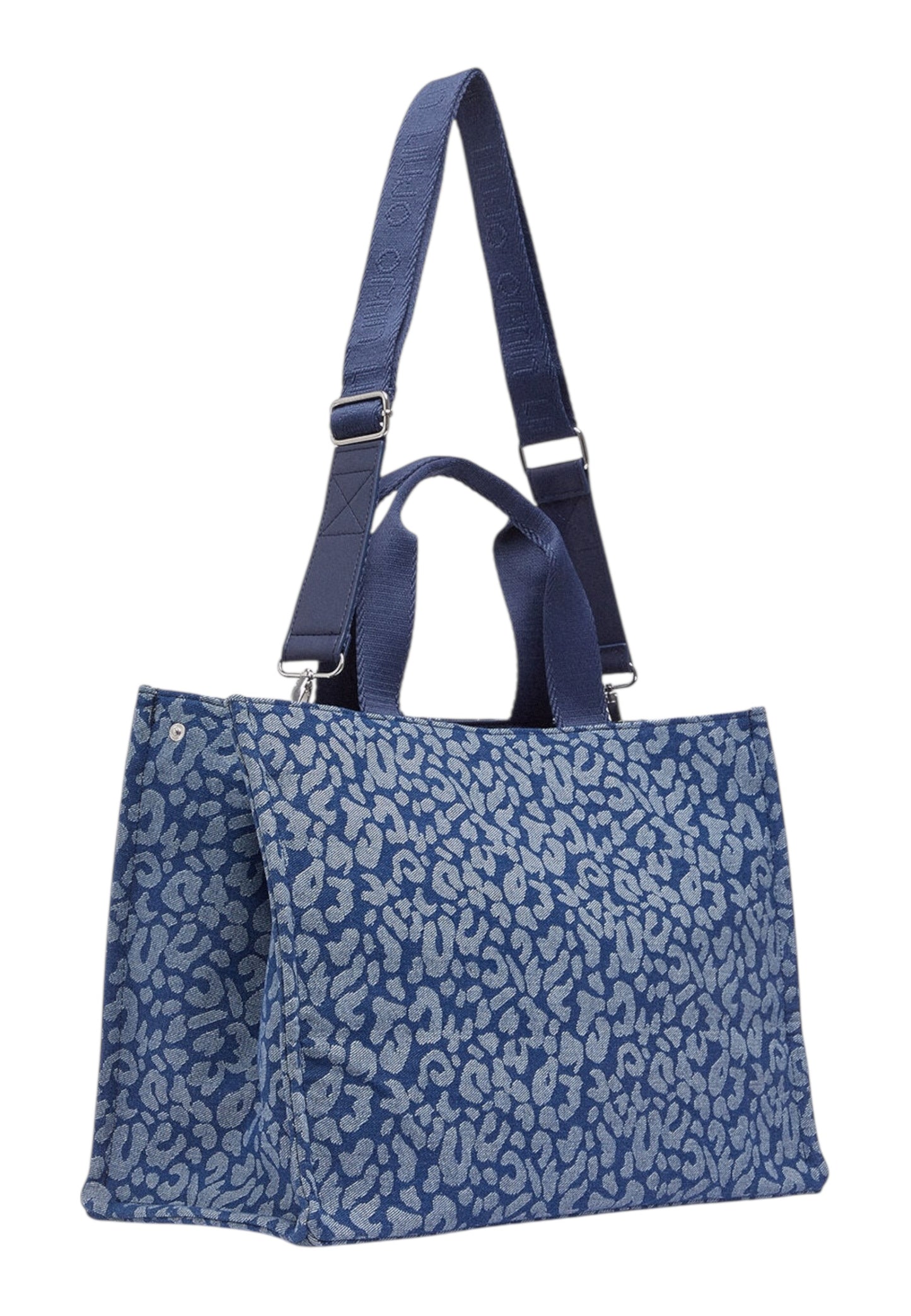 Borsa A Mano Donna Liu Jo Large Denim Animal Print Tote Bag  2A6026D3200
