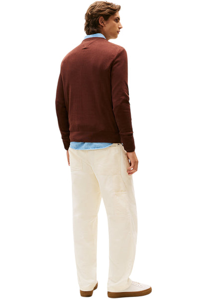 Maglione A Girocollo Uomo Tommy Hilfiger Organic Cotton Cashmere Pima MW0MW28046