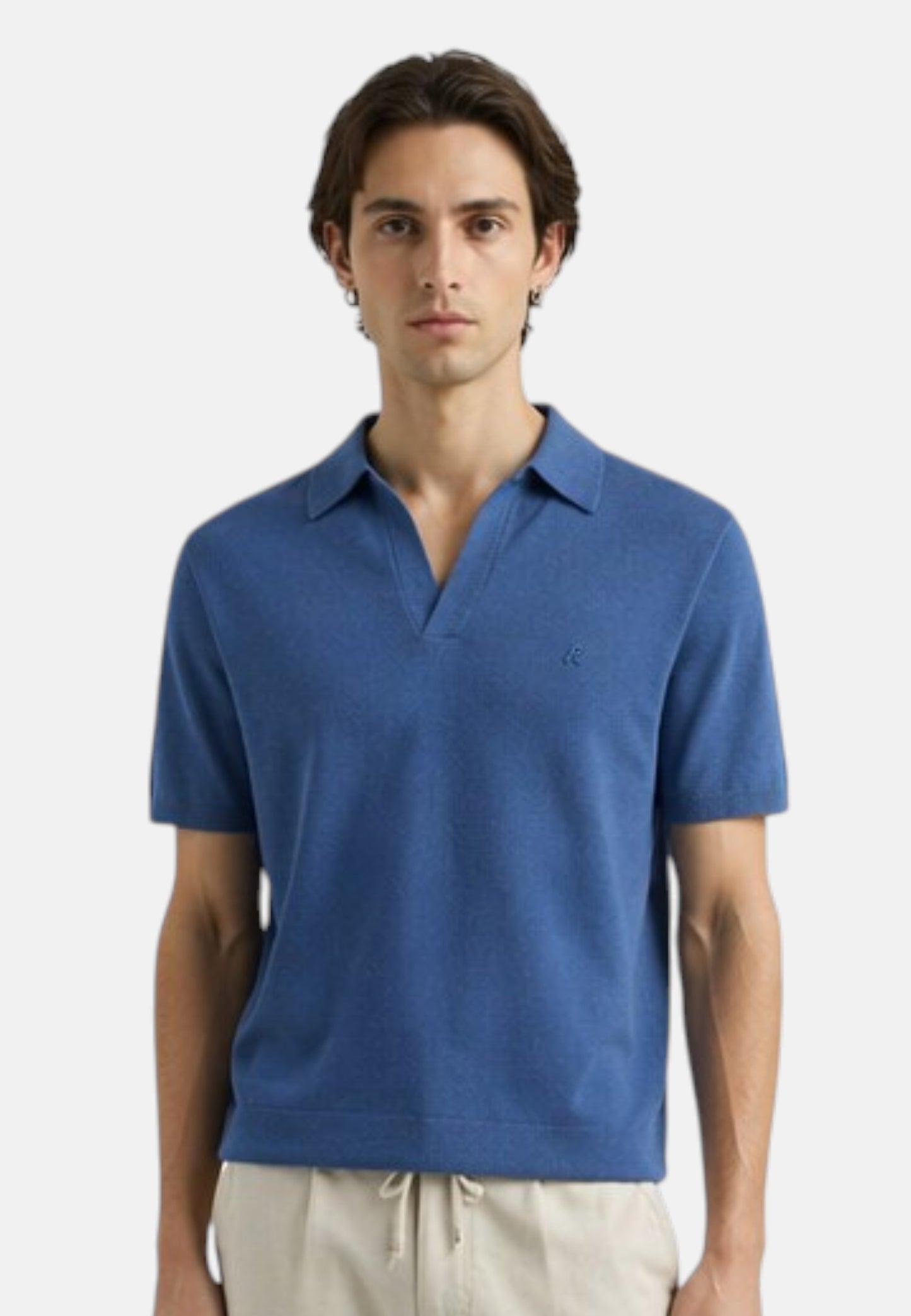 Polo Manica Corta Uomo Replay In Maglia Misto Lino  UK5157.000.G24024
