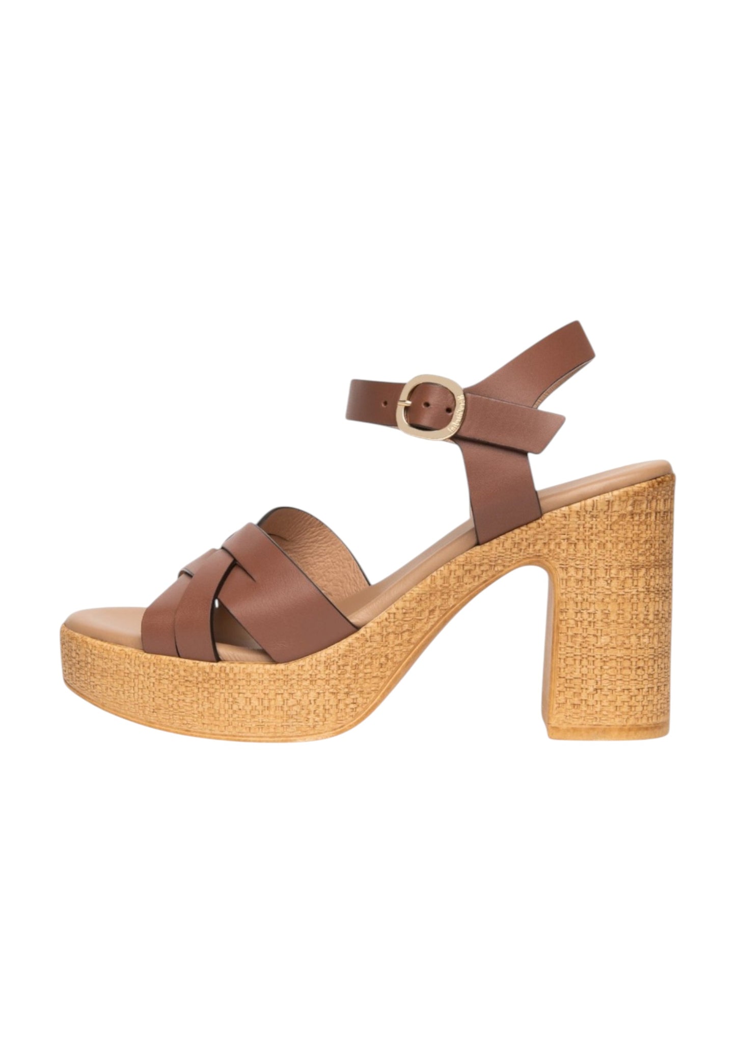 Sandali Con Tacco Donna Nero Giardini In Pelle Con Fasce Intrecciate  E617010D