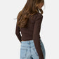 Maglia A Girocollo Donna Guess A Costine Gj Patch W6BP05K5470
